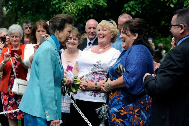 Witty banter is always the order of he day when Princess Anne visits Strathcarron