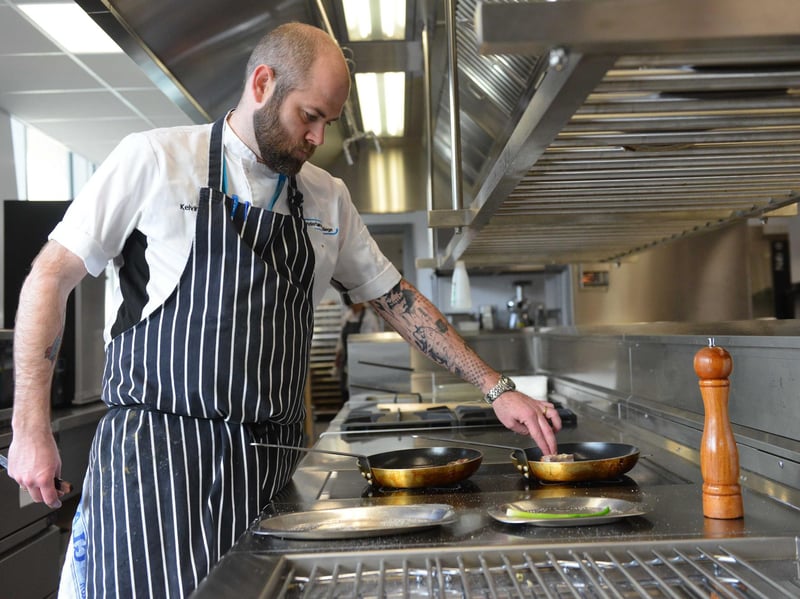 Head chef Kelvin Linstead was pictured at the Sunderland College City Centre Campus, City Bistro restaurant in 2017.