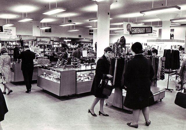Interior of the store in the 70s.