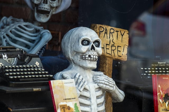 To make light of the situation...sort of...owner Chris Doherty said he thought he would use skeletons to decorate the place to show how 'dead' business is in light of the recent coronavirus restrictions.