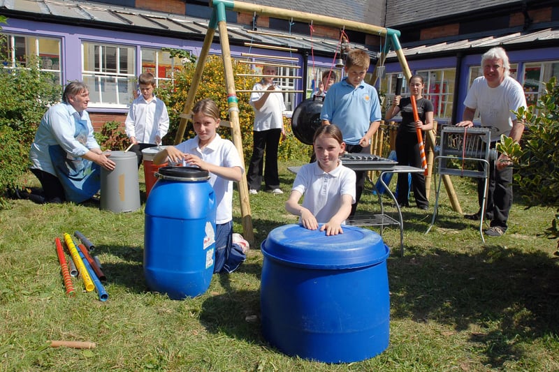 Artist Tony Murray and musician Keith Moore worked with pupils from Ridgeway Primary School on a project in the school's new musical sculpture garden in 2006. Did you take part?