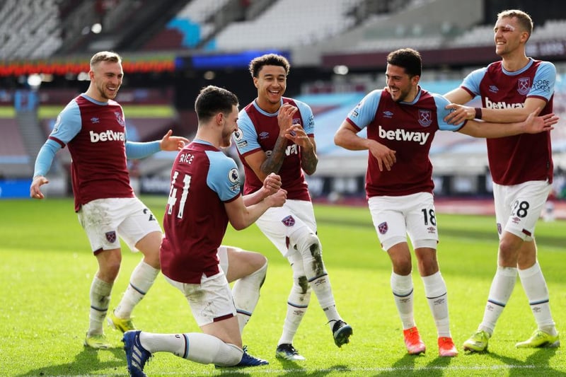 It’s not the top four but you get the feeling West Ham will take this, representing a remarkable turnaround from last season's relegation fight.