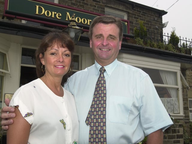 Landlord Brian Tissington and wife Petra at the Dore Moor Inn