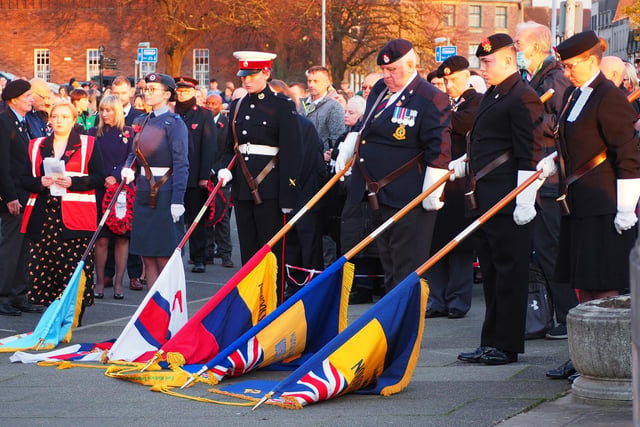 Local cadets also took part in the wreath-laying ceremony.