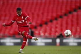 Liverpool's Rhian Brewster is a target for Sheffield United: Andrew Couldridge/Pool via AP