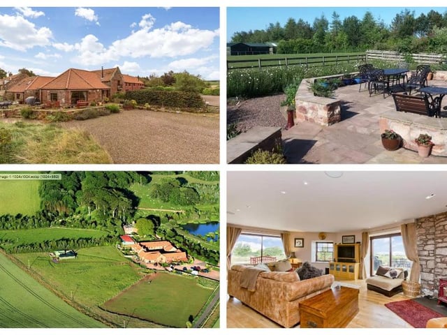 This traditional sandstone steading conversion is located only six miles southeast of Haddington and sits on approximately four acres of land. It comes complete with endless, idyllic gardens and rural views, as well as impressive equestrian facilities comprising four extra-large loose boxes, a tack room, a hay shed and three paddocks.
On the market for 565,000 GBP