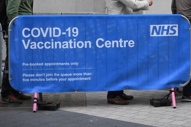 Here are the 10 Scottish areas with the lowest vaccination. (Photo by DANIEL LEAL-OLIVAS/AFP via Getty Images)