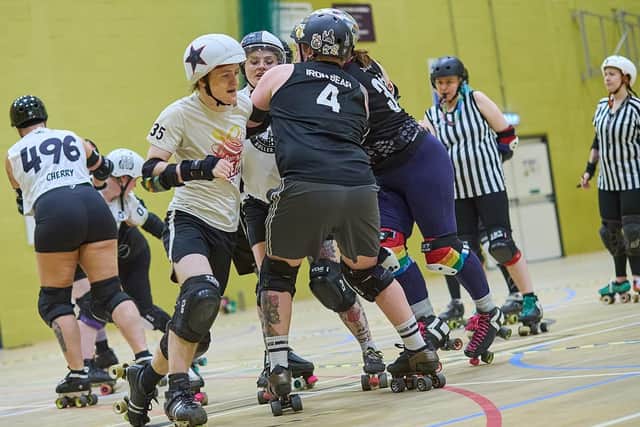 Tom Halsall, 17, from Upperthorpe, now hoping to take part in his second roller derby World Cup in July. Photo: Life Through Argo's Lens