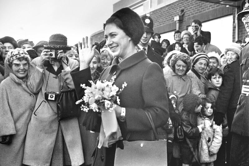 Princess Margaret brought out the crowds when she visited Sunderland to open the Civic Centre in 1970.