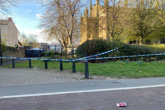 Massive police cordon is in place following a fatal shooting of a 30-year-old man