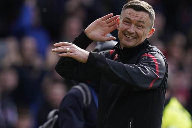 Sheffield United manager Paul Heckingbottom wants to hear the crowd: Andrew Yates / Sportimage
