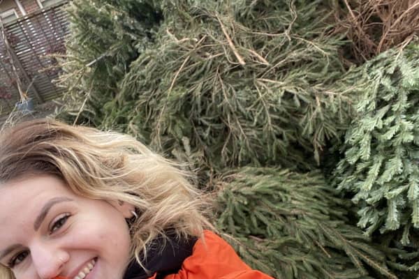 Beth Cole, Bluebell Wood’s Christmas tree recycling project manager
