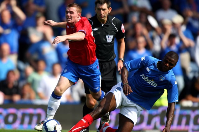 John Fleck in action for Rangers in a Pre Season Friendly against Portsmouth at Fratton Park in August 2009.  (Photo by Phil Cole/Getty Images)