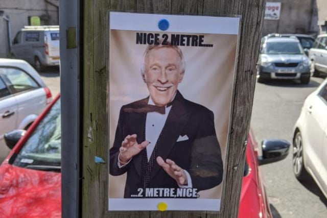 Luke Ulas shared this photo he took of an amusing sign he spotted in Sheffield - the poster is a play on a catchphrase used by the late Bruce Forsyth.