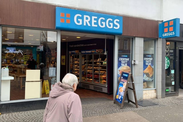 Greggs, on Fargate in the city centre, is rated 4.1 stars as per 145 reviews on Google.