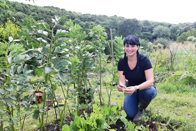 Angela Argenzio says her allotment eased her anxiety during the pandemic