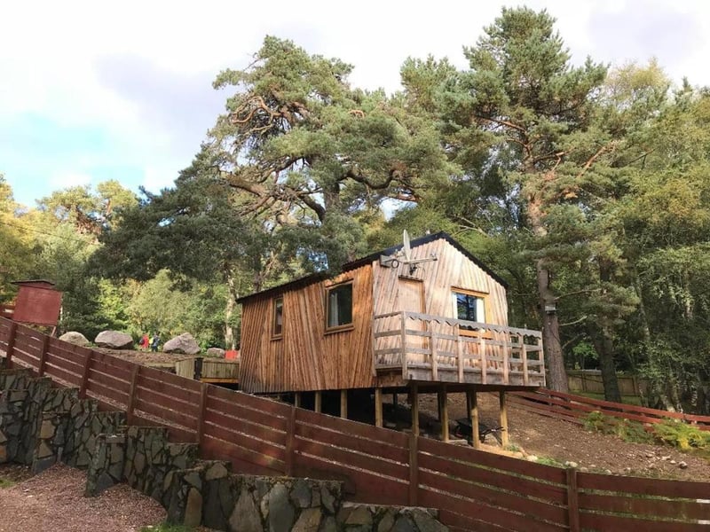 Loch Morlich is another of the Highlands' top swim spots and the Glenmore Treehouse and Pine Marten Bar offers quirky accomodation just a mile from the water.