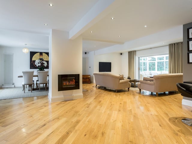 The "heart of the home" is undoubtedly the "stunning" open-plan living space.