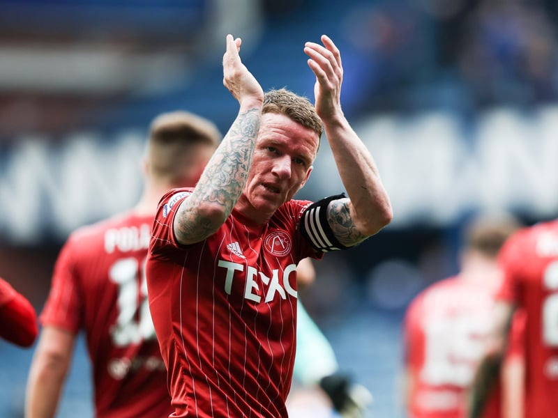 The full back/winger has enjoyed the last few seasons at Pittodrie after moving from Celtic but will see his contract expire in the summer. He's now 36-years-old but could still offer value to many clubs in Scotland.