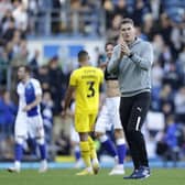 Rotherham United manager Matt Taylor applauds the fans following the Sky Bet Championship match at Ewood Park. Richard Sellers/PA Wire.