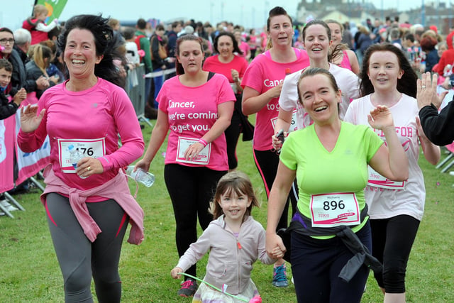 Runners at the Race for Life event in 2014. Does this bring back happy memories?