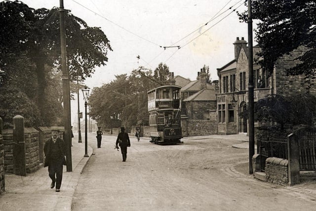 The Old Handsworth Tram Terminus outside the Norfolk Hotel.