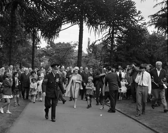 The Queen during her visit to the Royal Botanic Gardens in June 1964.