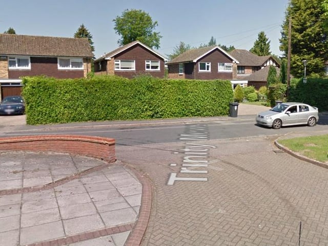 There were 2 reports of burglary in the Trinity Mews area