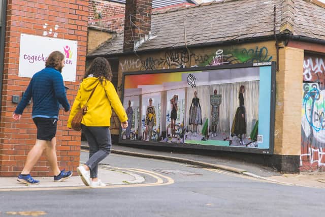 Bespoke posters created by designer Matty Bovan have been placed around the city.