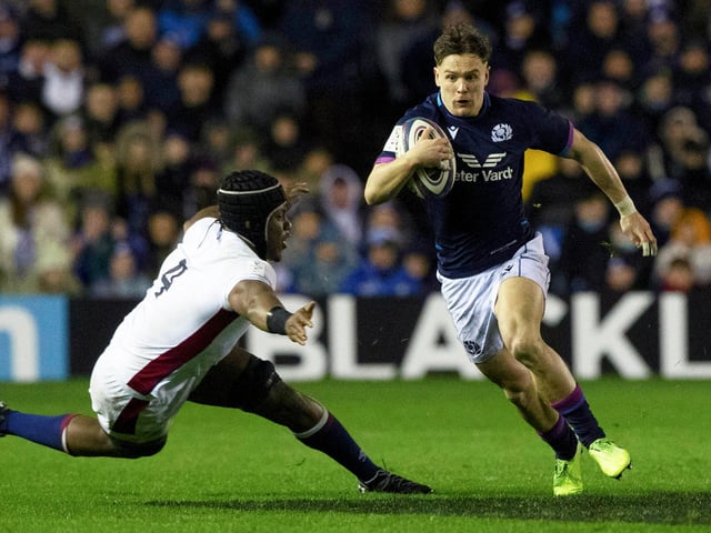 Winger had key role in both Scotland’s tries against England.