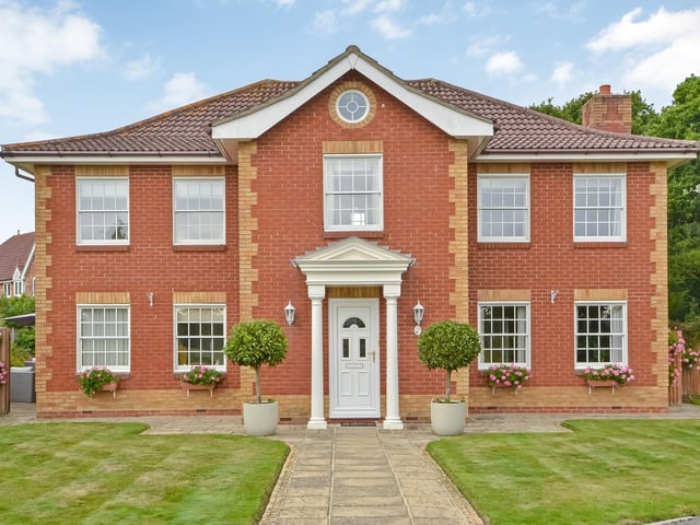 The house close to Skylark Meadows Golf Club is on the market for £1.2 million and is listed by Fine and Country