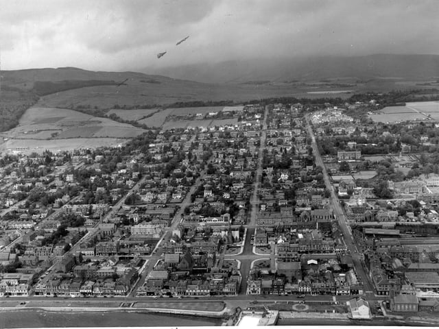Aerial view of Helensburgh, Dunbartonshire