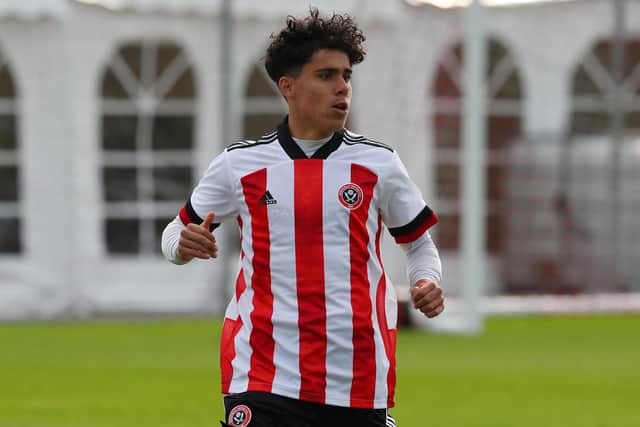 Hassan Ayari of Sheffield United's U18s: Simon Bellis/Sportimage