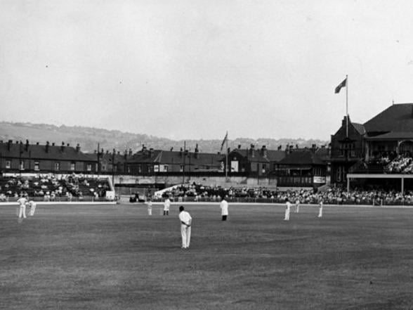 Sheffield United's Bramall Lane home in 1959, when it still hosted cricket matches