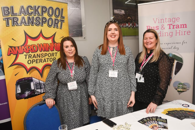 Emma Tingle, Hayley Gregory and Lorna Spence from Blackpool Transport