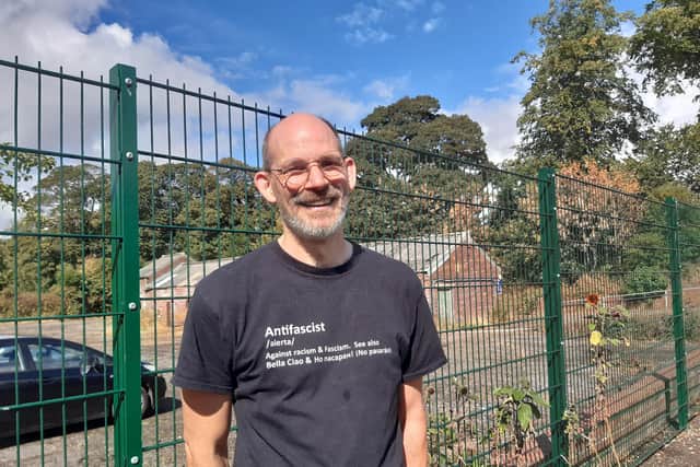 Rene Meijer, CEO of Food Works Sheffield, in front of the area at Norton Nurseries in Graves Park that his project could potentially take over. Picture: Julia Armstrong, LDRS