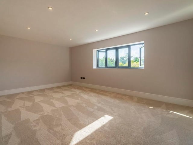 Another spacious bedroom. Versace tiles are among the high-end materials sourced from all over the world to add to the quality of the property.