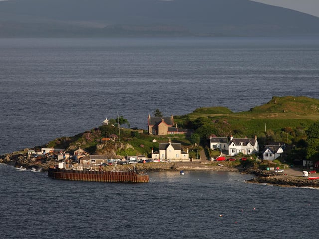 Tranquility rules at Carradale on the Kintyre Peninsula. This small harbour still holds a little fishing fleet and gives a great view over the South of Arran and Carradale Bay, where you can take a dip in its shallow waters