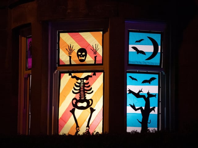 The streets of Battlefield, Glasgow, transformed into a magical outdoor gallery