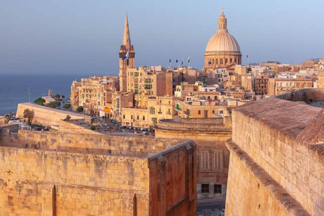 Valletta in Malta. Picture: PA Photo/Alamy