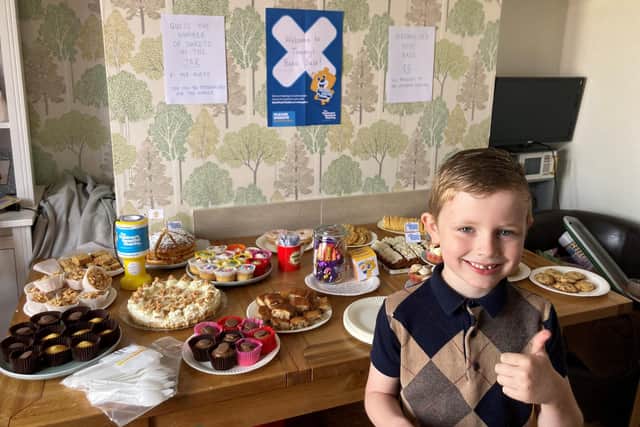 Tommy also held a bake sale and coffee morning after completing his challenge.