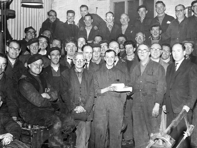 Osborn Steel Furnaces, Rutland Road, Sheffield in the 1960s.
William Vincent Donlon, known as Bill, is pictured at work, first row, second left, wearing a beret and glasses.
Submitted by Marie Donlon