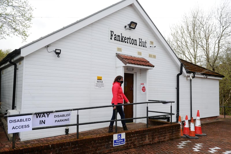 Fankerton Hut polling station was open and ready for voters yesterday