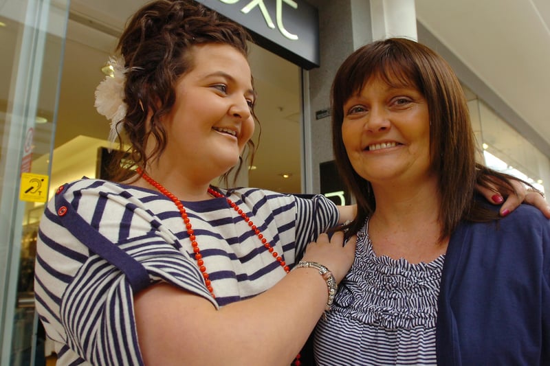 Mother's Day prizewinner Gail Dixon and her daughter Rachel during a shopping spree in 2010. As we all know, all our mums are winners.