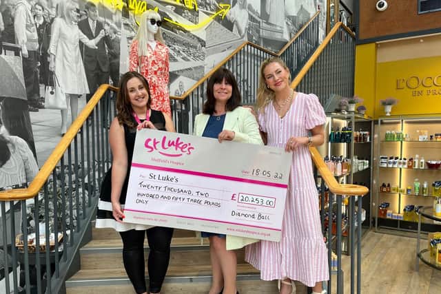 A CHARITY ball held in memory of well-known Sheffield businesswoman Deborah Holmes has raised more than £20,000 for St Luke’s Hospice.