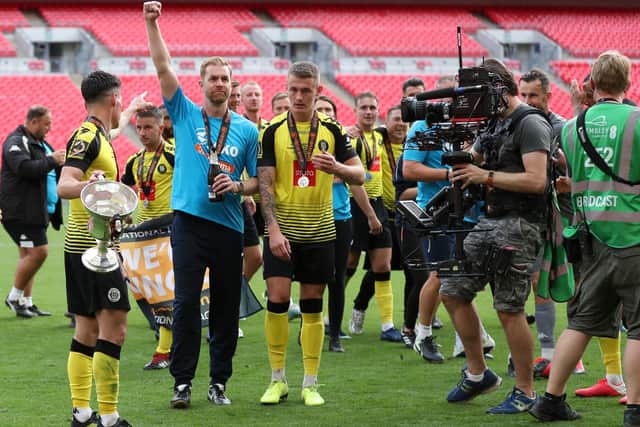 Former Sheffield Wednesday man, Simon Weaver, was victorious at Wembley on Sunday. (Photo by Catherine Ivill/Getty Images)