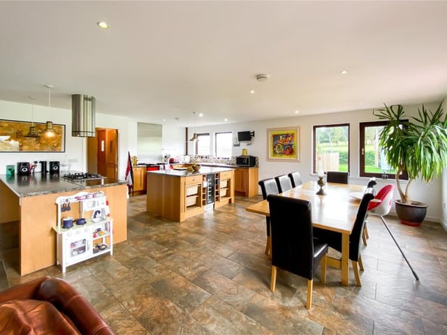 Open plan living area.
