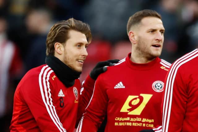 Luke Freeman and Billy Sharp: Simon Bellis/Sportimage