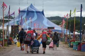 Here's everything you need to know about getting your hands on resale tickets for Glastonbury 2022. (Photo by OLI SCARFF/AFP via Getty Images)