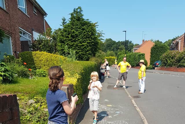 Oli and Jenny Johnson say closing streets to traffic helps children play outdoors and brings lots of benefits (image Jenny Johnson)
